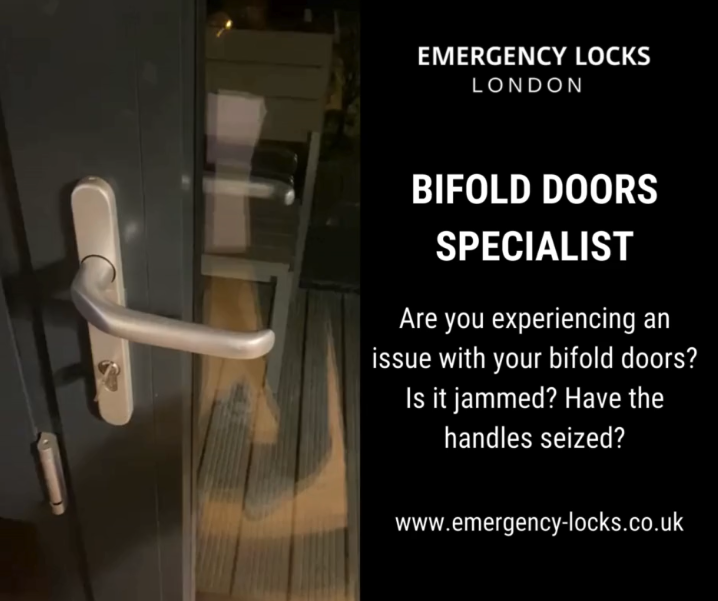 Is your bifold door currently jammed, and can you describe the nature of the issue?
