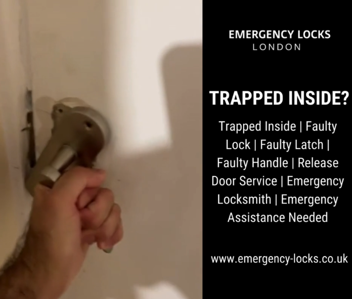 Trapped inside due to a faulty lock, latch, or handle?